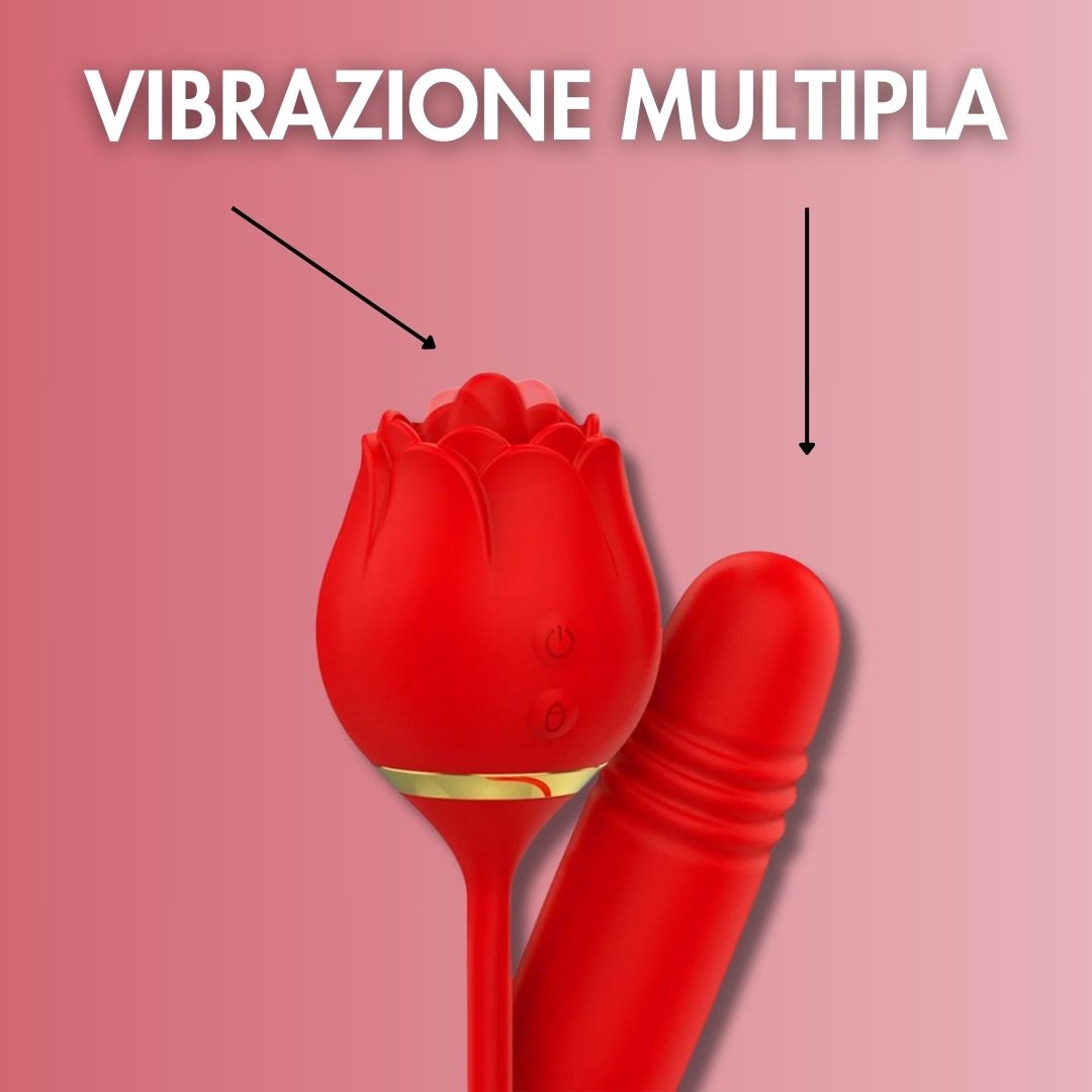 Stimolatore clitoride - Rosa rossa - Mia vienna